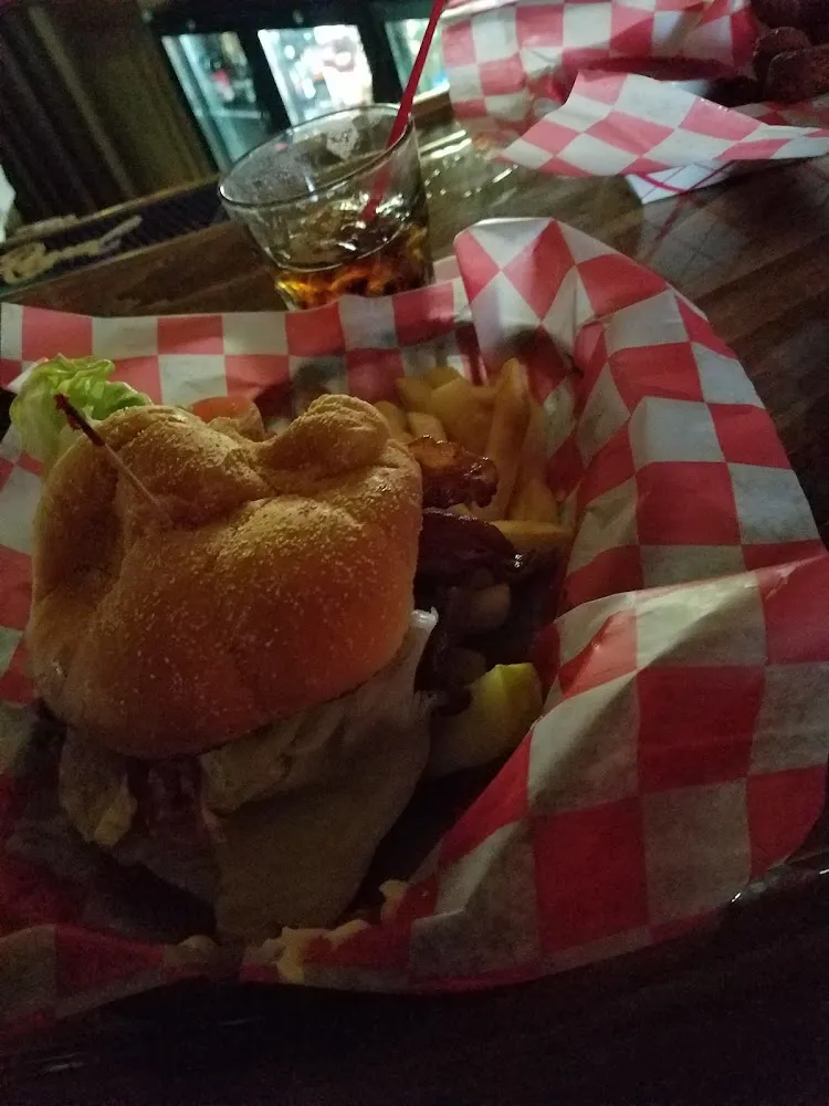Bacon Cheeseburger and Fries